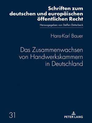 cover image of Das Zusammenwachsen von Handwerkskammern in Deutschland